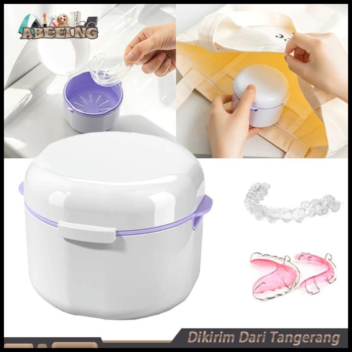Tempat Wadah Kawat Gigi Palsu Behel Ortho Orthodontic Kotak Retainer