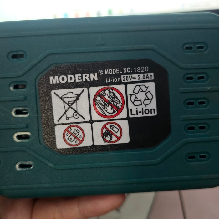 Mesin Bor Cas 20V Baterai M16 Cordless Impact MODERN M 16 Modern M-16