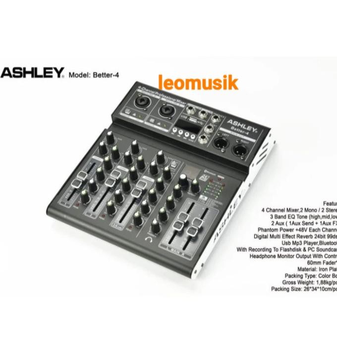 Promo Mixer Ashley Better 4 Original 4 Channel