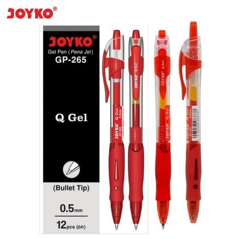 

Pulpen / Bolpen Gel Pen (Pena Jel) Joyko Gp-265 Q Gel - Merah