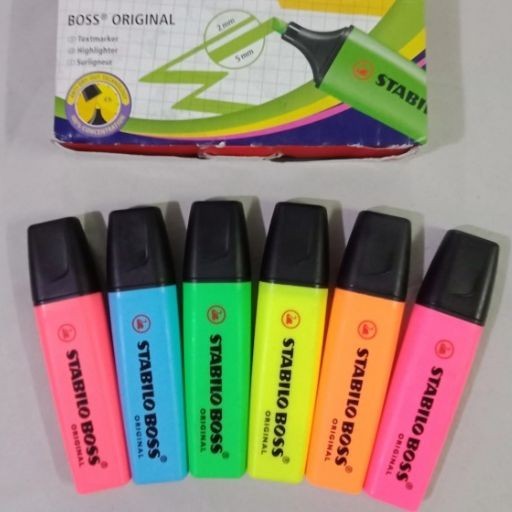 

Stabilo/Highlighter Boss Warna Pink/Hijau/Kuning/Orange/Biru