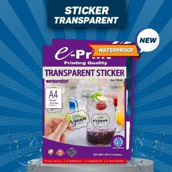 

Kertas Foto E-Print Transparent Stiker A4 150Gr