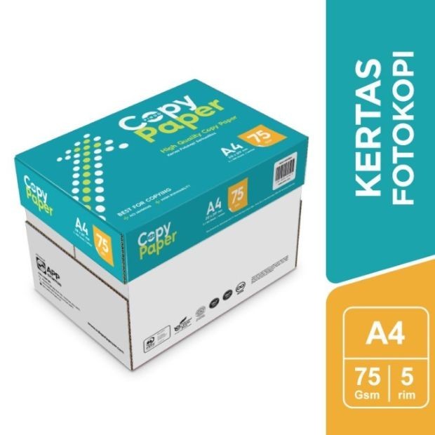 

Kertas Fotocopy Print Hvs Copy Paper A4 75Gr Box Dus