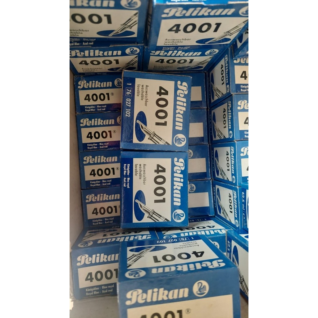 

Tinta Fountain / Pulpen Pelikan 4001 Royal Blue Made In Germany Original Murah