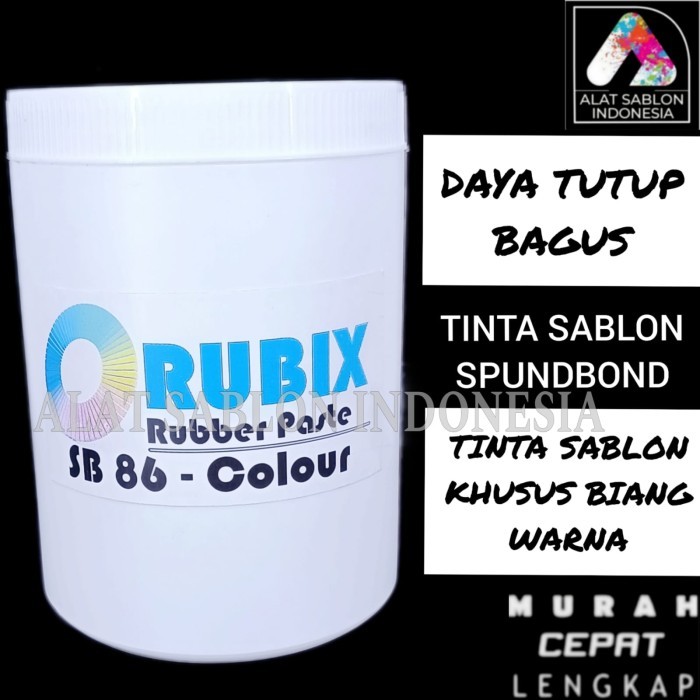 

Tinta Sablon Rubber Sb 86 Rubix Colour 1Kg