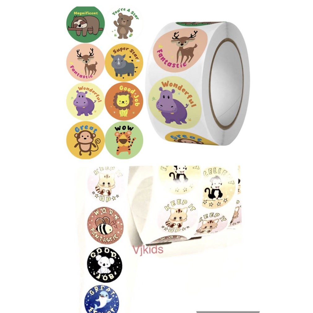 

Stiker Reward Bulat Anak Motivasi Anak Isi 100 Pcs Dan 500 Pcs
