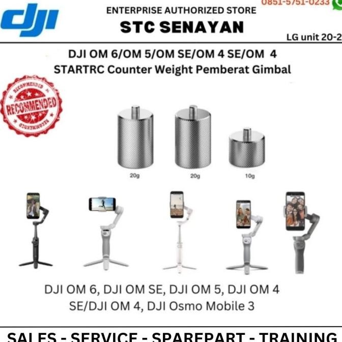 Counterweight Dji Osmo Mobile 3 Pemberat Stabilizer Gimbal Camera Hp Original Dan Terpercaya
