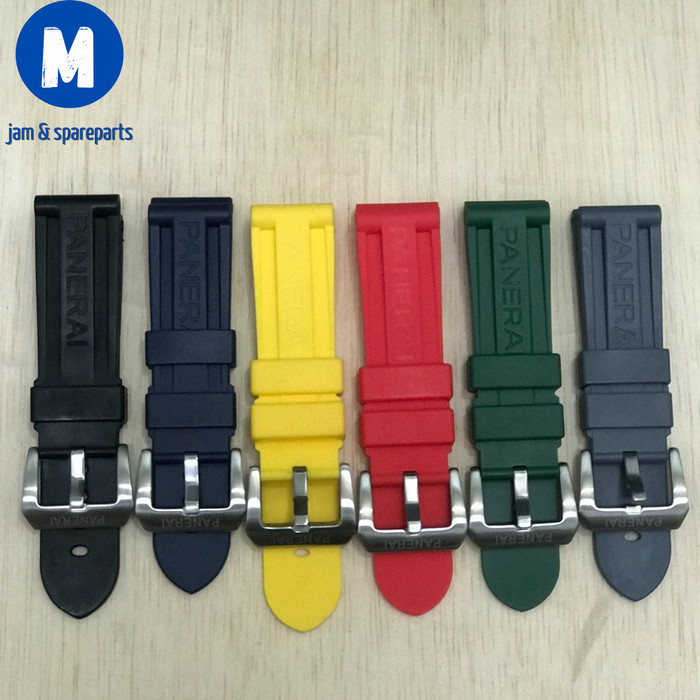 BISA E-KATALOG Tali Jam Karet Panerai Rubber Strap OFFICINE PANERAI Sporty Premium