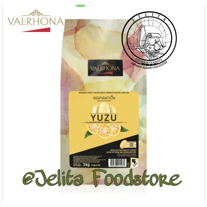 

Valrhona chocolate Inspiration Yuzu fruit 3kg - coklat rasa yuzu fruit