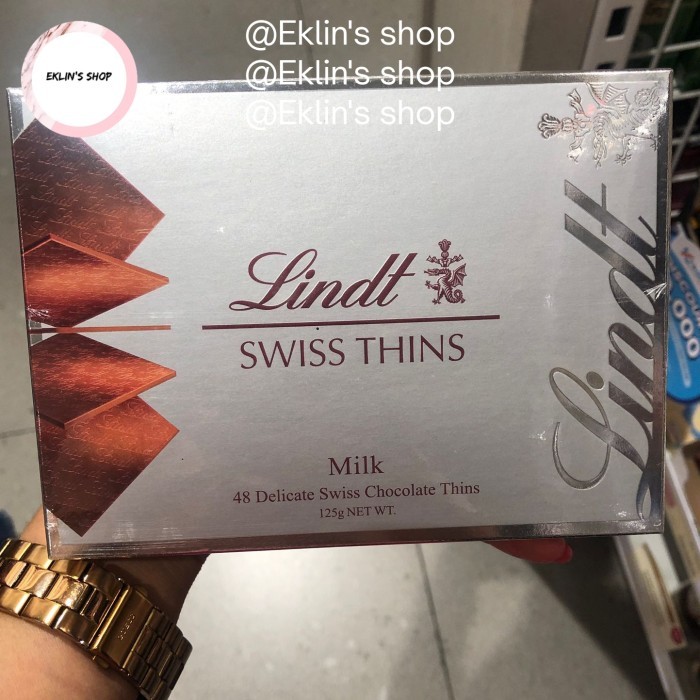 

LINDT Swiss thins milk chocolate