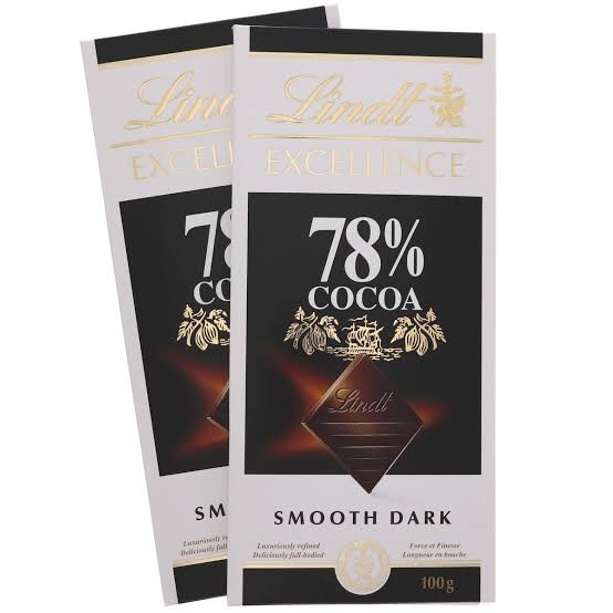 

coklat lindt excellence 78% smooth dark