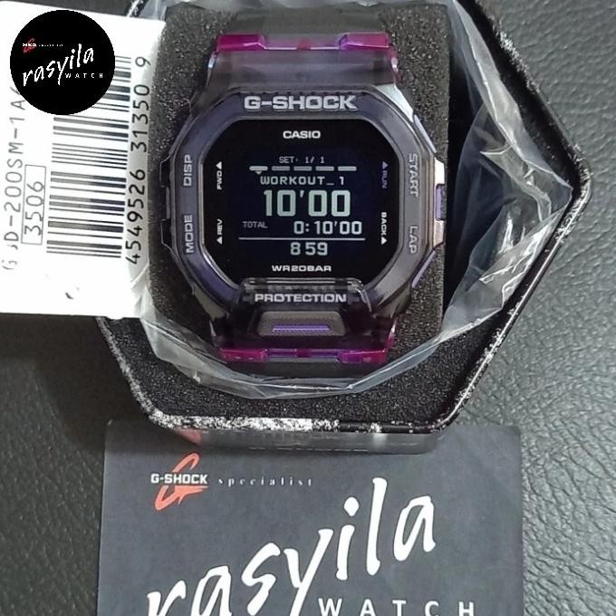 Casio G-Shock GShock GBD 200SM / GBD200SM - 1A6DR / 1A6 Black Purple