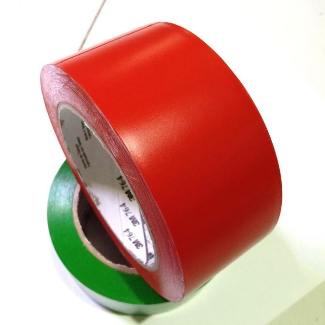 

LAKBAN LANTAI 3M 764 MERAH-FLOOR MARKING TAPE-ISOLASI LANTAI VINYL 2" ASLI