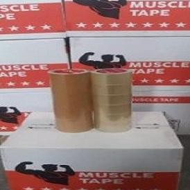 

1 DUS / 72 ROLL LAKBAN MUSCLE 2 INCH 48 MM X 90 YARD KHUSUS GOJEK ASLI