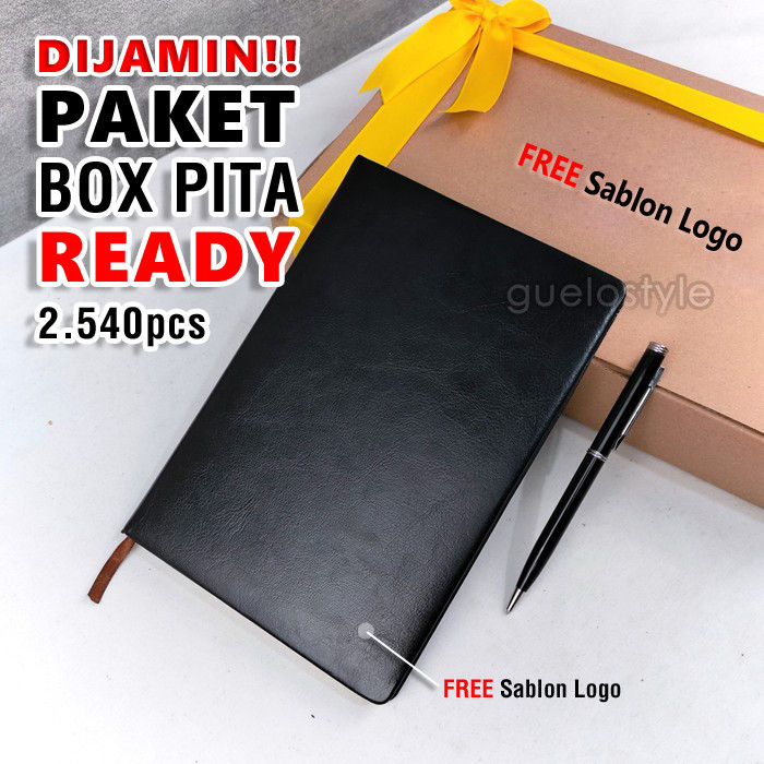 

HOT PROMO Buku Notebook / Agenda Kulit A5 Hitam AG04