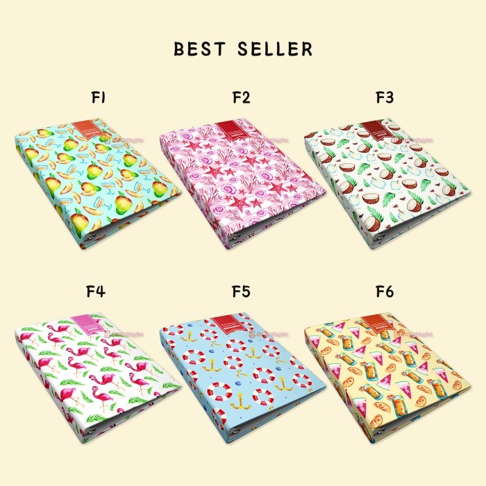 

HOT SALE Binder Custom A5 B5 Summer Pattern / Notebook / Buku / Diary / Jurnal