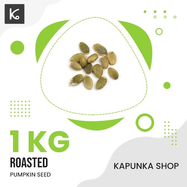 

PUMPKIN SEED 1KG PANGGANG/ BIJI LABU / CEMILAN SEHAT