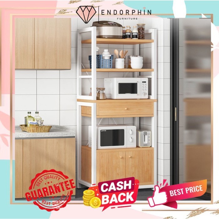 TERLARIS RAK SERBAGUNA OVEN MICROWAVE / RAK BESAR DAPUR SUSUN MINIMALIS / RAK BUMBU DAPUR / RAK