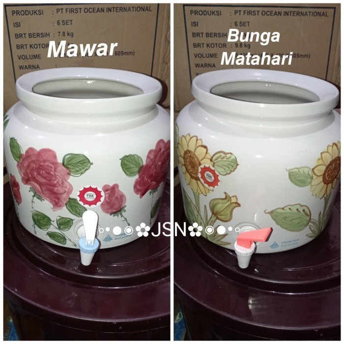 TERLARIS GUCI /GALON AIR KERAMIK MOTIF MURAH MURAH