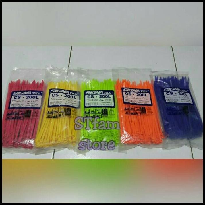 

Kabel Ties /Kabel Tis/Sigma Ties Cs 200L Warna (20Cm)