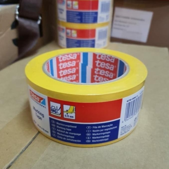 

LAKBAN LANTAI TESSA KUNING/FLOORMARKING TAPE TESSA KUNING 2"33M ASLI