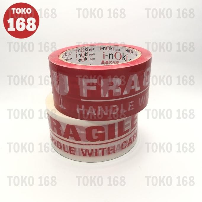 

INOKI/KYOTO OPP TAPE/LAKBAN/PEREKAT FRAGILE/MUDAH PECAH 48 MM/2 INCH ASLI
