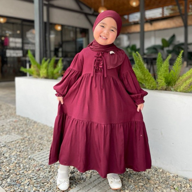 Gamis Lebaran Anak Gamis2In1 Tanggung Ghames Syari Abayya Bj Cewe Pengajian Hari Raya Remaja Gammis 