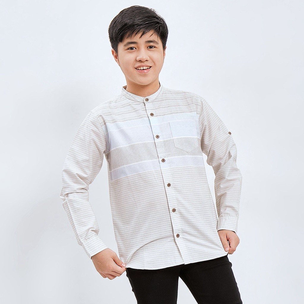 Koko Anak Qoqo Ank Cowok Kemeja Terbaru2025 Baju Bocah Tanggung Cowo Hem Ngaji Lebaran Idulfitri Idu