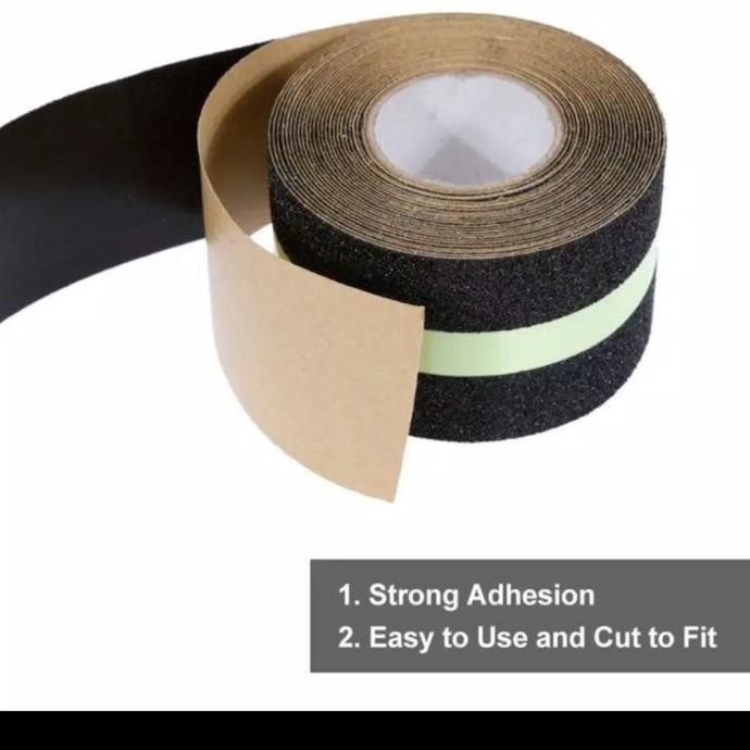 

LAKBAN LANTAI ANTI SLIP TANGGA GLOW TAPE STIKER FOSFOR 5 CM X 5 METER ASLI