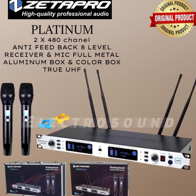 Murah Mic Wireless Zetapro Platinum / Zetapro Platinum / Zetapro Original