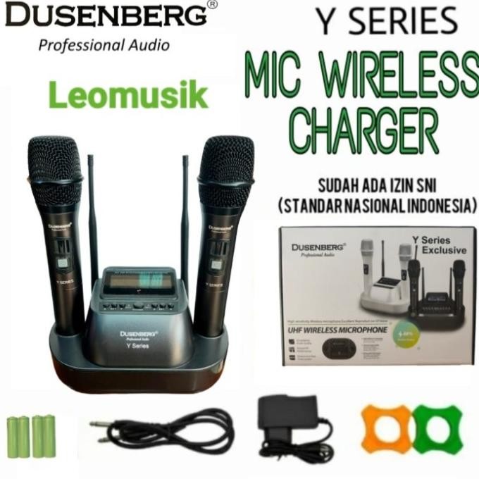 Promo Mic Wireless Charger Dusenberg Y Series 2Pc Mic Original