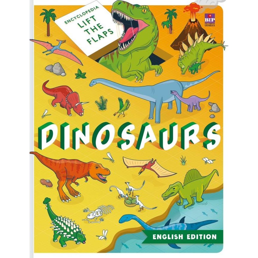 

New Gramedia Buku Ce Encyclopedia Lift The Flaps Dinosaurs (English Edition)