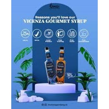 

Vicenza Gourmet Syrup Minuman aroma sirup perasa 750ml Halal premium