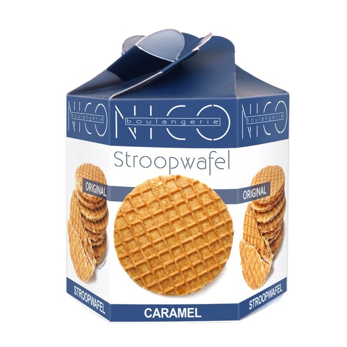 

Traditional Stroopwafel - Dutch Delicacy with Caramel Syrup