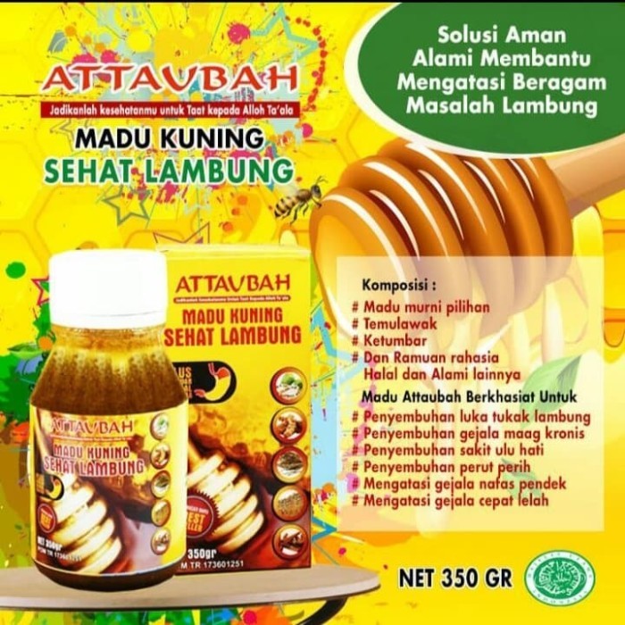 

Madu Kuning Sehat Lambung Attaubah ORIGINALUntuk Maag