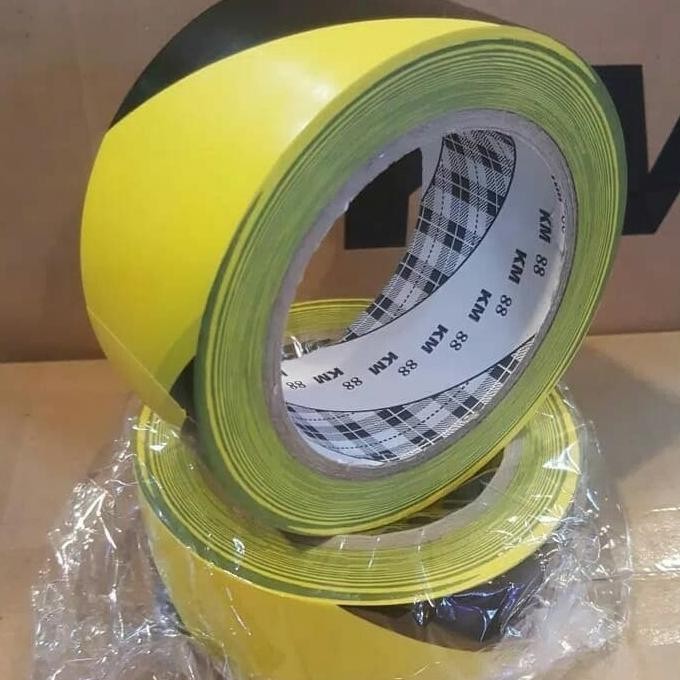 

LAKBAN LANTAI, TANDA LANTAI, GARIS LAPANGAN, POLISE LINE 2"X33M ASLI