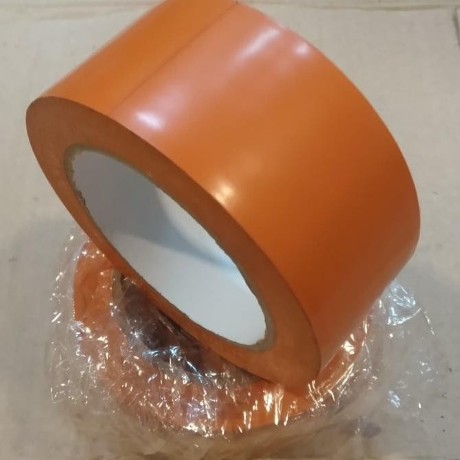 

FLOOR MARKING TAPE VINYIL / LAKBAN LANTAI ORANGE 2" X 33 METER ASLI