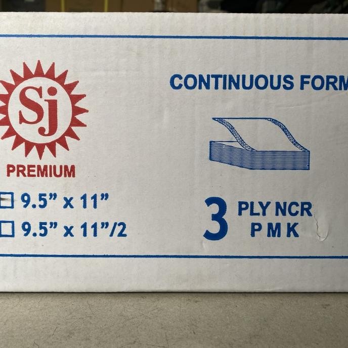

Continuous Form/ Kertas Komputer Sj 91/2X11 3Ply:2 (K3:2)