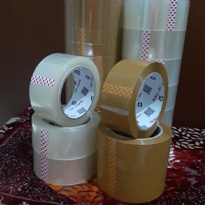 

HUSUS GOJEK/GRAB 1DUS=72ROL LAKBAN 45 MM X 100 YARD HOKI HP TAPE ASLI