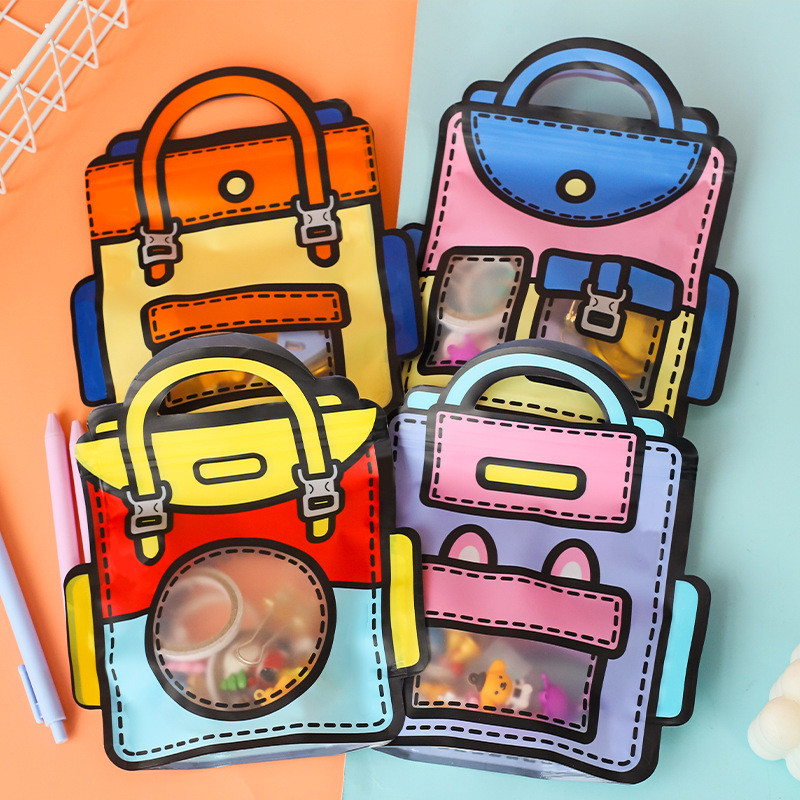 

[LuluKids] Mini Bag Motif Kartun / Tas Penyimpanan Peralatan Sekolah Mini / Portable Mini Bag UT-09