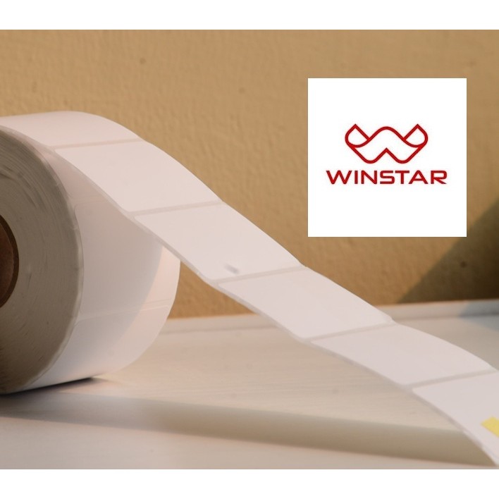 

Kertas Sticker Thermal Barcode 50x30 isi 1000 pcs roll Original Winstar