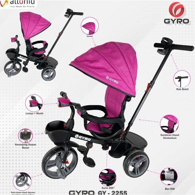 Sepeda Stroler Anak GYRO 2255 YS99