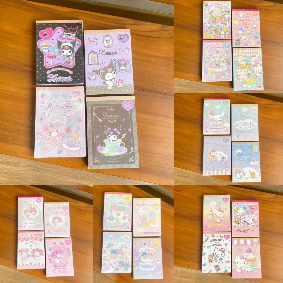 

TERMURAH Memopad 8 Design Notes Notepad Catatan Kecil Buku Alat Tulis Stiker Notebook Sanrio Kuromi Cinnamoroll My Melody Hello Kitty Lucu Unik Kado Hadiah Gift er-23