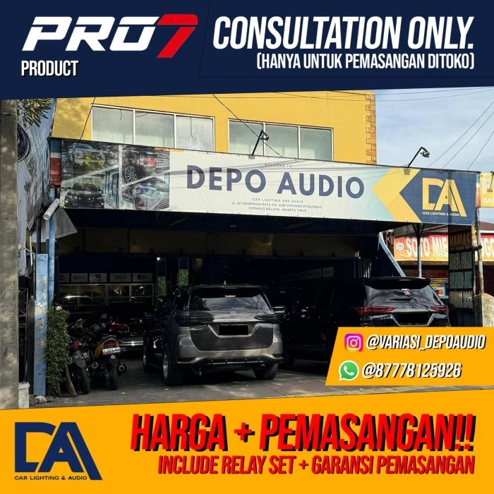 TERBARU PRO7 P735F-mini / P735F-M FOGLAMP BILED PROJECTOR BLUE LENS 2 INCH BISA GOSEND!