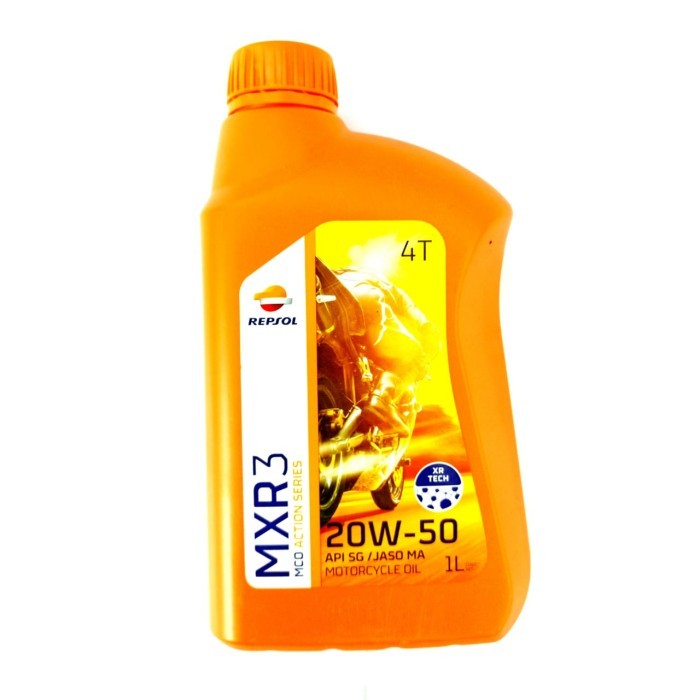 OLI REPSOL MRX3 1 LITER 20W50 API SG MA SATRIA FU VIXION R15 JUPITER