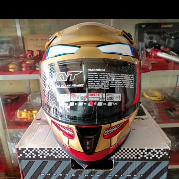 Helm Full Face Kyt K2 Rider Ironman