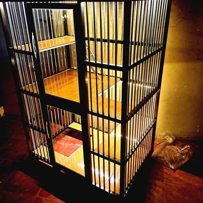 Kandang Kucing Aluminium 2 Tingkat