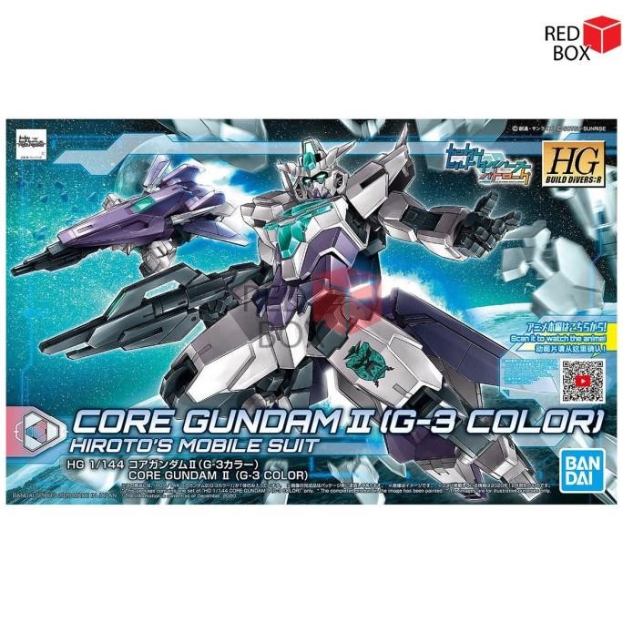 Hg Core Gundam Ii G-3 Color Hgbd Hgbd:R Bandai Gunpla Build Divers G3 Original Dan Terlaris
