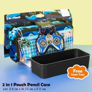 

PREMIUM Fun Time 2-in-1 Pencil case tempat pencil anak 09132
