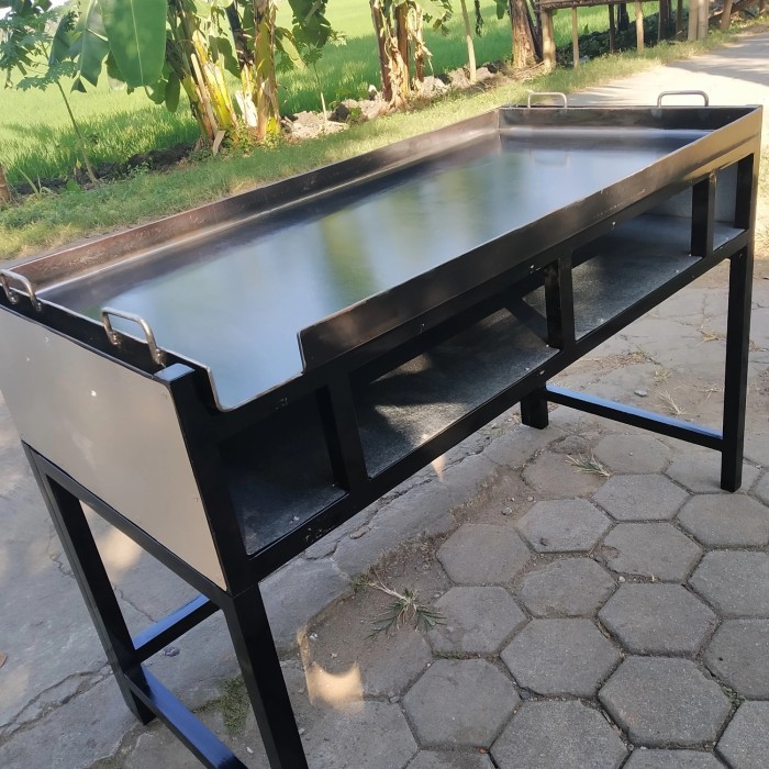 Hsjogja Wajan 100*50Cm Wajan Roti Bakar Kebab Burger Wajan Datar